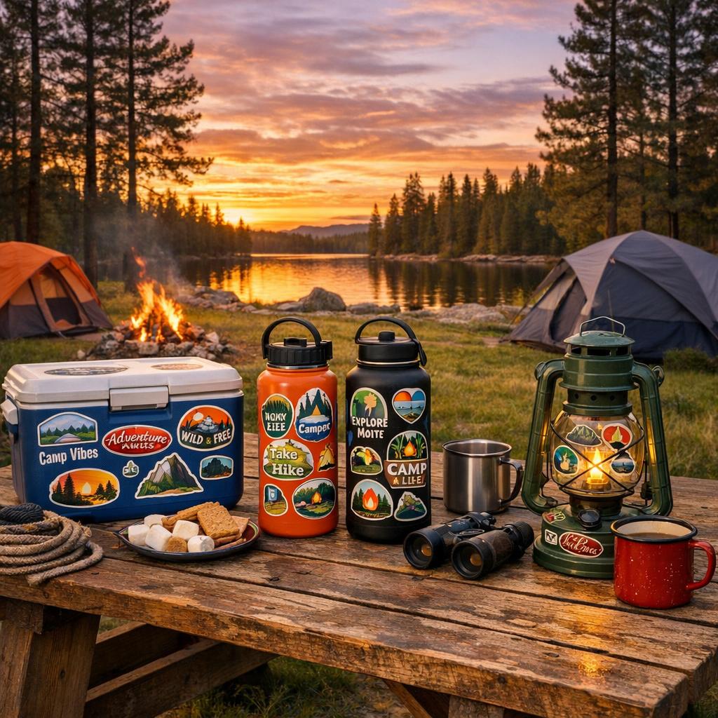Mit individuellen Stickern wird dein Camping-Abenteuer zum Unikat